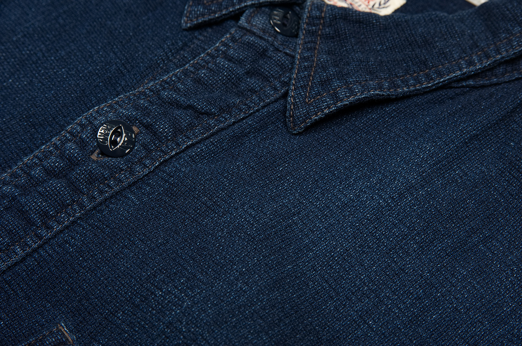FH Glory Park Indigo-Dyed Linen Short Sleeve